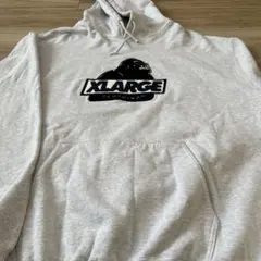 XLARGE ゴリラロゴ刺繍パーカー XXL ホワイト