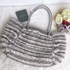 美品✨アンテプリマ・ワイヤーバッグ ブラック系 大容量 A4可 カードと