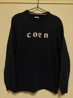 coen スウェット ネイビー Sサイズ