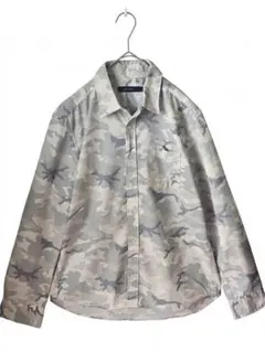 【極美品】RAGEBLUE 迷彩 カモフラ 長袖シャツ M 都会派ミリタリー