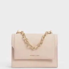 チャールズアンドキース　ピンク　バッグ