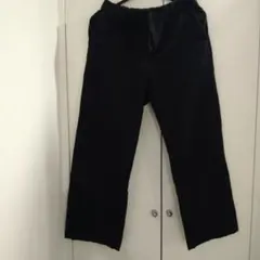 無印良品　ブラック ワイドパンツ ゴムウエスト