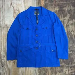 Fraizzoli ハンティングジャケット ブルー ベルト 聖林公司 イタリア製