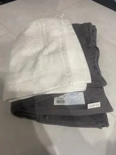 内野 uchino 百貨店 バスタオル タオル セット グレー ホワイト