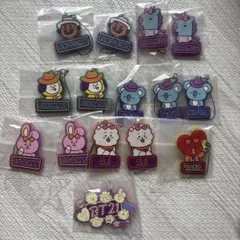 BT21 ラバーキーホルダー15個セット