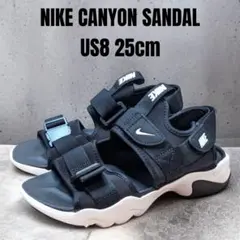 NIKE ナイキ キャニオンサンダル 25cm ブラック スポーツサンダル