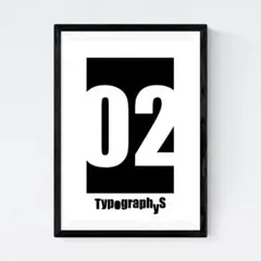 A4】TYPOGRAPHYS アートポスター（A4サイズ）#2335 - メルカリ
