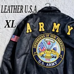 CWU 45-P型　XL以上　LEATHER U.S.ARMY　本革　ブラックのサムネイル