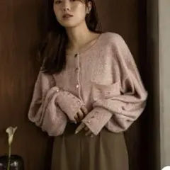 グリッターニットカーディガン