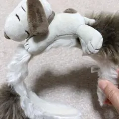 スヌーピー　ぬいぐるみ付き カチューシャ　ユニバ