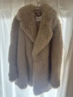 BANANA REPUBLIC ベージュ ファーコート S