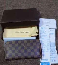 【訳あり】LOUIS VUITTON ダミエ ジッピーウォレット 長財布のサムネイル