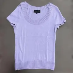 アンタイトル　トップス　半袖ニット　M