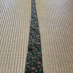 Salvatore Ferragamo シルクネクタイ グリーン