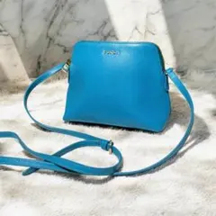 FURLA フルラ　Boheme レザー ショルダーバッグ ブルー