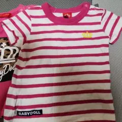 BABYDOLL ストライプ Tシャツ ショートパンツ セット