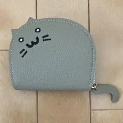よ*子様 カードケース グレー 猫型
