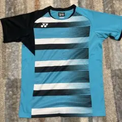 YONEX バドミントンシャツ Mサイズ 青/黒