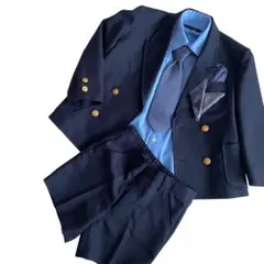 未使用級　極美品 オリバー ハウス 110㎝ スーツセット 紺ブレ 金ボタン