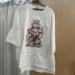 SUPER GREEN イラストTシャツ XXL