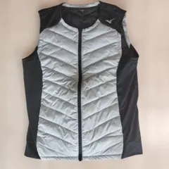 【美品】Mizuno ジッパー付きベスト M グレー/ブラックのサムネイル