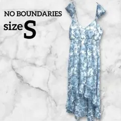 NO BOUNDARIESノーバウンダリーズ【S】キャミワンピース 花柄 古着