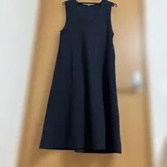 UNIQLO ネイビー Vネック ワンピース S
