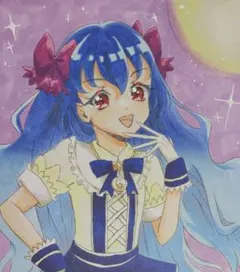 アイカツフレンズ！ 白百合かぐや 白百合さくや 色紙 バースデー缶