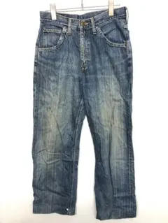 90年代ビンテージ Lee 縦落ち ストレートデニム パンツ ジーンズ29×33