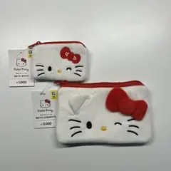 ハローキティ キティ　ポーチ 2点セット　韓国ダイソー