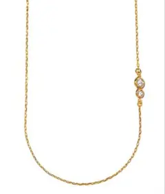 未使用】les bonbon diamond Y necklace K10 - メルカリ