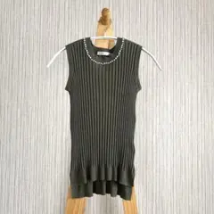 ノースリーブ　ニット　M