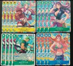 ワンピース ゾロ　ナミ　ロビン　ボニー　各4枚セット 交流会