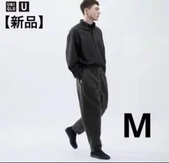 ユニクロU フリースジャージーパンツ グレー M 新品