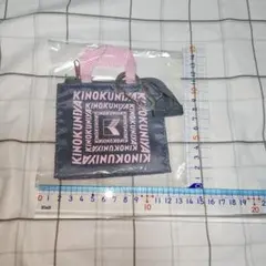 紀伊国屋 グレー×ピンクミニミニバッグ　KINOKUNIYA 紀伊國屋 新品