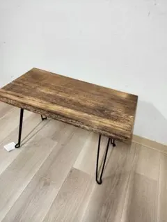 ローテーブル　センターテーブル　アンティーク風　カフェテーブル　折り畳み式