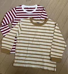 ボーダー長袖Tシャツ 2枚セット