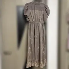 花柄レースワンピース