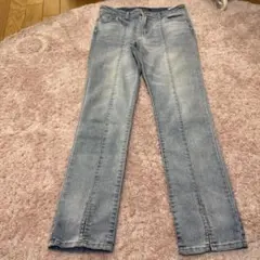 デニムパンツ スリット入り ライトブルー Sのサムネイル