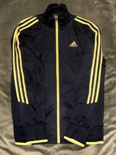 アディダス トラックジャケット ブラック&ゴールド　adidas ジャージ