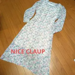 花柄 　ナイスクラップ 　ロングワンピース 　 Aライン　エレガント