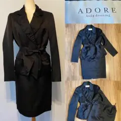 ADORE アドーア　スカート スーツ　ウエストリボン　ジャケット＆スカートのサムネイル