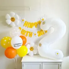 バースデーパーティ飾りセット　風船　誕生日　数字0〜9選べます