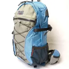 【訳あり】モンベル ゼロポイント リュック 青 登山 レインカバー付 ベタつき有