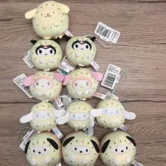 サンリオキャラクターズ　フルーツ着ぐるみマスコット　キウイ編　まとめ売り