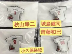 福岡ダイエーホークス復刻ピンバッジ☆秋山幸二、松中信彦、藤本博史