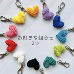 ニコちゃん キーホルダー 920 デニムリメイク ハート ハンドメイド