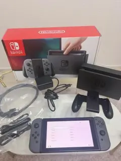 Nintendo Switch 本体 グレー　初期型 付属品　メモリーカード付き