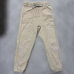 H&M エイチアンドエム コットンツイルジョガーパンツ ベージュ122