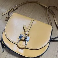 【ZARA】イエロー ショルダーバッグ